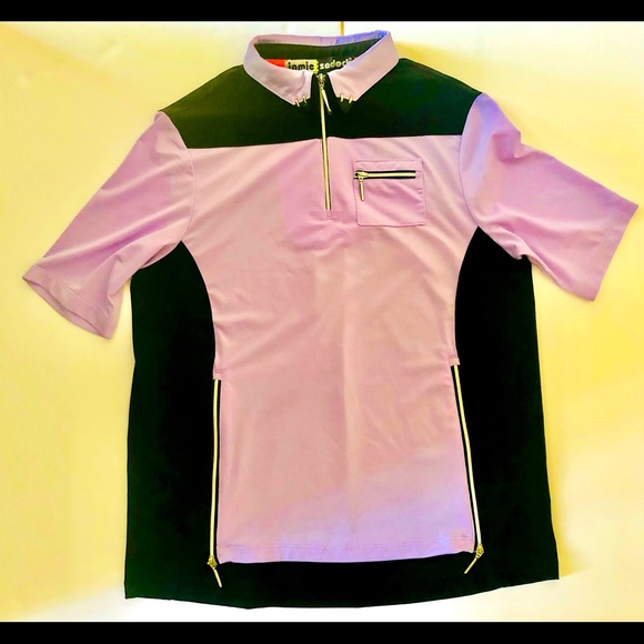 Jamie Sadock Womens Top Size XS 1/4 Zip Golf Polo Shirt Short Sleeve - Picture 2 of 9